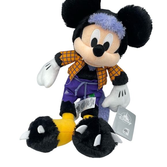 Disney Store 2019 Mickey Mouse Halloween Ware-wolf Plush Stuffed Animal Toy - Picture 1 of 8